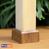 4"x4" (Actual: 3.5"x3.5") Deck Post Base Covers Aluminum, Split Style