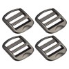 QUARKZMAN Metal Ladder Buckle Slider Tri-Glider Metal Adjustable Buckles Inner