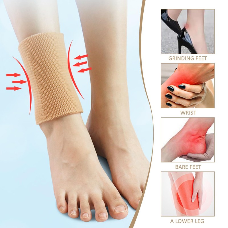 1 Pair Gel Elastic Protective Gear Sports Ankle Protective Sleeve
