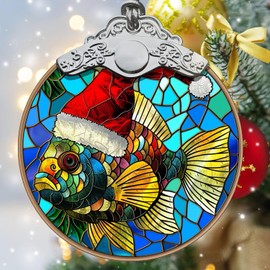 Tiger Barb Christmas Ornaments, Tiger Barb Christmas Tree Decor, Tiger Barb Xmas Decorations, Tiger Barb Stained Glass Ornaments, Tiger Barb Holiday Decorations and Xmas Gifts Ideas