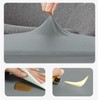Aunite PU Leather Ottoman Cover,Waterproof Rectangle Footrest Covers,Stretch Soft Ottoman
