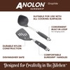 Anolon SureGrip Tools and Gadgets Solid Spoon, 13-1/4", Gray