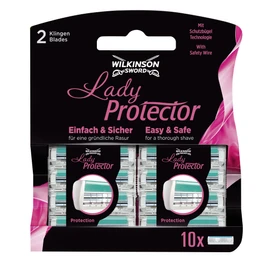 Wilkinson Sword Lady Protector Razor Blades for Women, Pack of 10