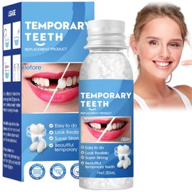 Temporary Tooth Filling Repair Kit,Dental Repair Kit for Temporary Tooth Filling,Moldable False Teeth,Tooth Repair Granules,Dental Repair Solution for Missing,False Teeth,Fake Teeth Replacement Kit