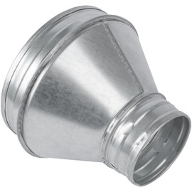 HVAC OV 6" to 3.15" Inch Round Duct Reducer - Male Fit Galvanized Steel Pipe Increaser - Coupling for Round Duct Ventilation Systems - Heating & Cooling, HVAC