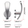 BSTKEY Set of 4 Aluminum Alloy Curtain Hooks, Decorative Wall