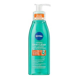 NIVEA Derma Skin Clear Gel Limpiador Anti-imperfecciones (150 ml), con Ácido Salicílico, Sal Marina y Niacinamida. Elimina los puntos negros y...     