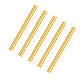 LAVMHAB Round Brass Rod 6mm x 100mm, Solid Round Brass Shaft Rods Brass Bars for DIY Craft (5 Pcs)