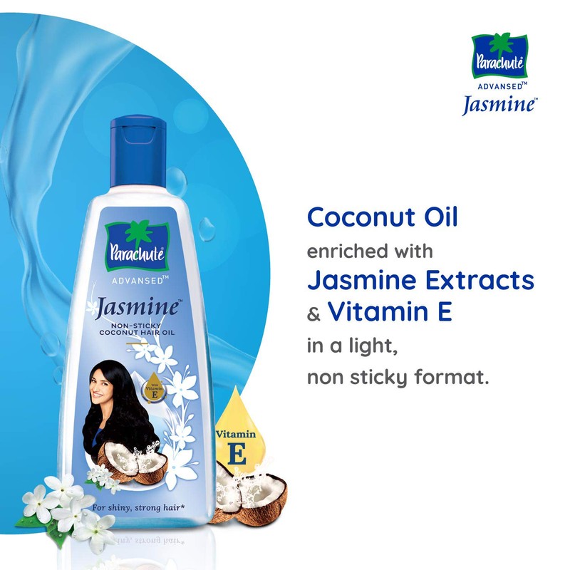 Parachute Advansed Jasmine Coconut Hair Oil, 300ml (Free 90ml)