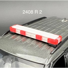 LED Ready Lightbar 1/24 25 27 LED Ready Whelen Edge New York Suffolk Police Lightbar Red Clear