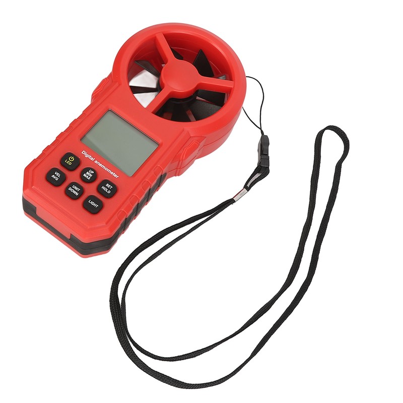 Digital Temperature Wind Speed Meter High Accuracy 5 Units Handheld