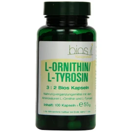 Bios L-Ornithine/L-Tyrosine 3:2, 100 Capsules, Pack of 1 (1 x 55 g)