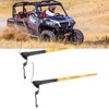 2 Pcs Whip Lights 340mm Long Amber Lighted Antenna Flagpole