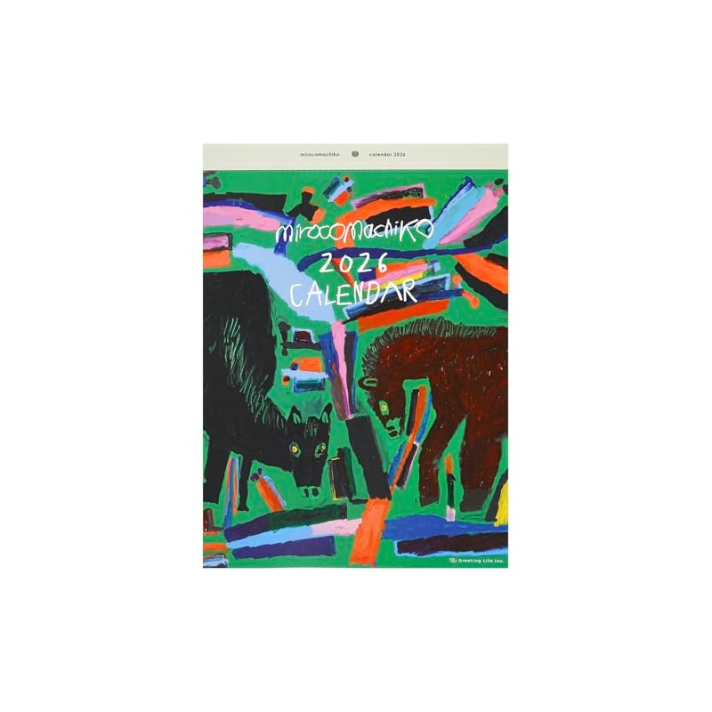 Greeting Life 2026 Calendar Miroco Machiko Wall Calendar C-1674-MR