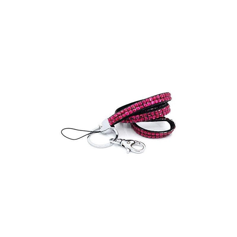 CKB LTD Bling Arcylic Rhinestone Style Lanyard with Rotating Metal