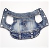 feiling Jeans Dog Jacket with Metal Hook for Dog Lead,