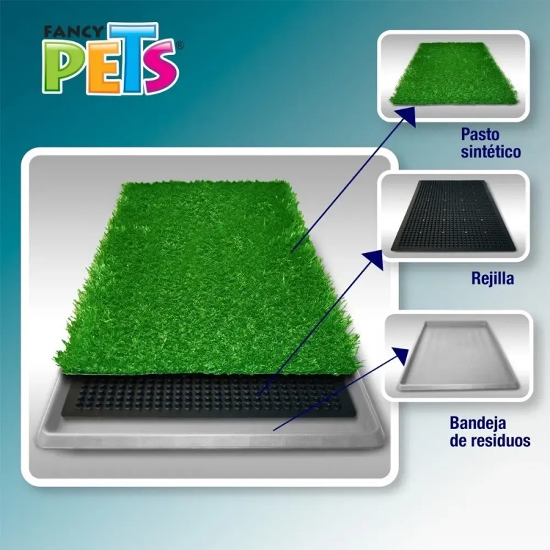 Tapete Entrenador Doggie Grass 3 Capas Grande Para Perro