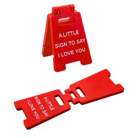 A Little Sign to Say I Love You Valentines Day Gifts,Funny Office Home Table Desk Decor,Mini Sign Ornaments,for Wedding Birthday Marriage Anniversary Couple Fiancee Wife Husband