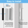 VYH 3-3/4" Aluminum Frameless Shower Door Handle with Metal Strike,