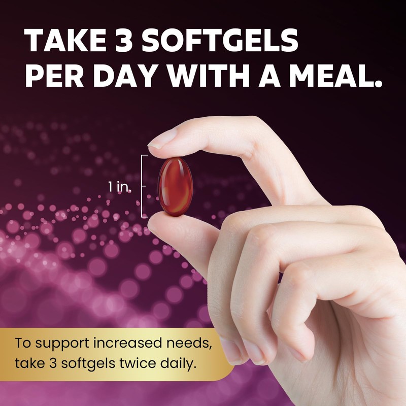 MEGNETA Cholesterol Supplement, Support Vascular and Circulatory Health, 100 softgels