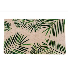 Theodore Magnus Natural Coir Doormat with Non-Slip Backing - 17 x 30 - Outdoor / Indoor - Light Natural - Palm Springs - COIR-1730-15-151