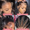Dianthe 34 Inch 13x6 Deep Wave Lace Front Wigs Human