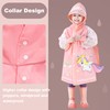 Fewlby Kids Raincoats For Girls Boys Waterproof Rain Jacket Cartoon