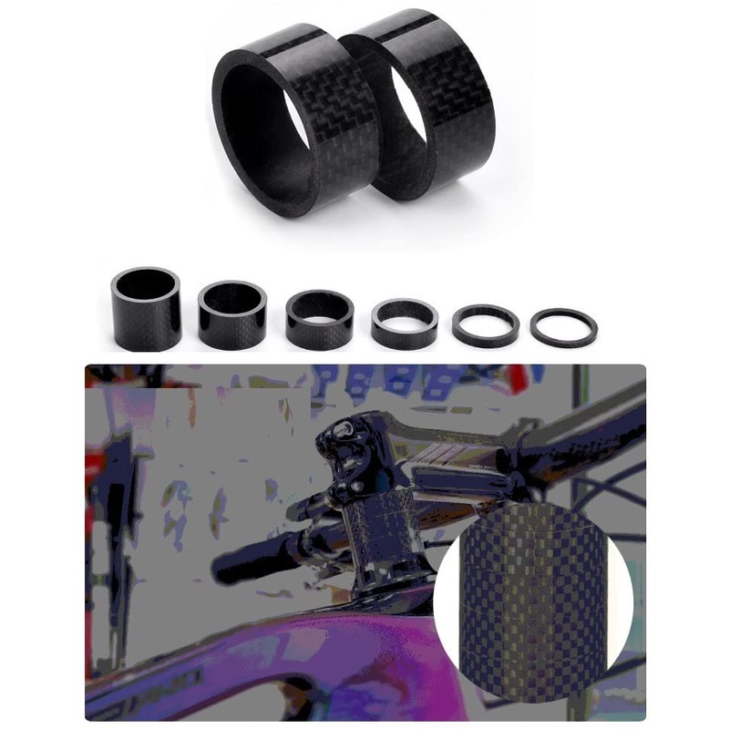 HOUSON 11 PCS Bike Headset Space, Carbon Fiber Bicycle Stem