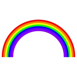 Rainbow Sticker Car Decal Bumper Sticker 7" Girls