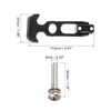 sourcing map 4 Set Rubber Flexible T-Handle Draw Latches 4.4