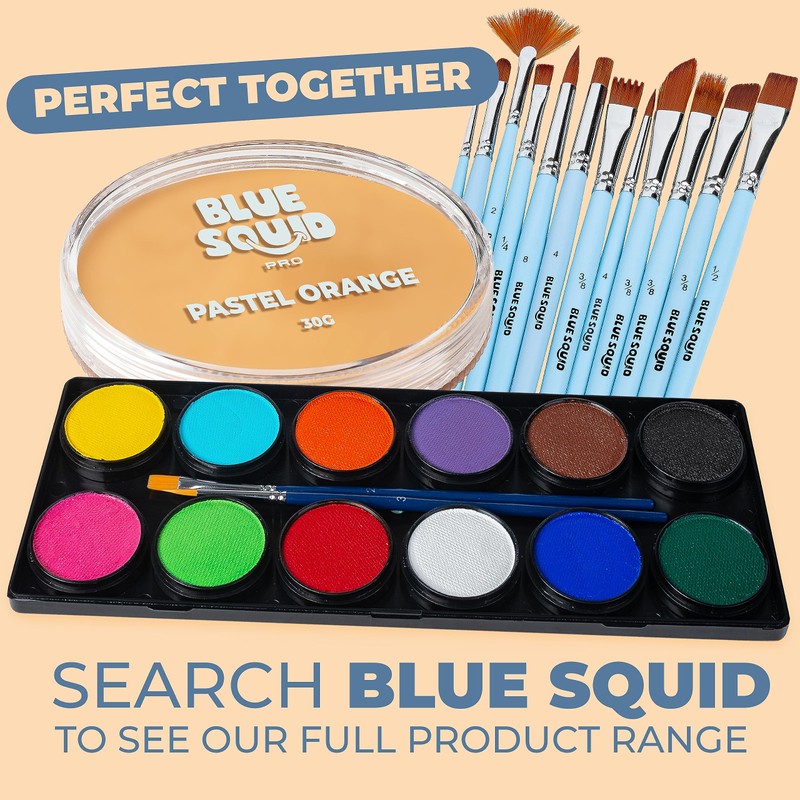 Blue Squid PRO Make-Up Face Paint and Body Paint, Pastel