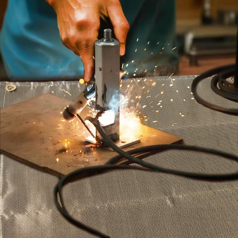 Woxiove 39.4" Square Fire Pit Mat, Heat Resistant Fireproof Blanket