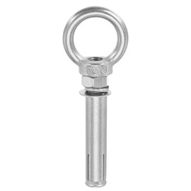 MECCANIXITY Concrete Eye Bolt Expansion Eyebolt M10x80mm 304 Stainless Steel Expansion Lifting Bolts Ring Screw Eye for Ceiling Concrete Wall Brick Masonry, Pack of 1