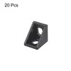 sourcing map 20Pcs Inside Corner Bracket Gusset, 20x20x17mm 2020 Angle