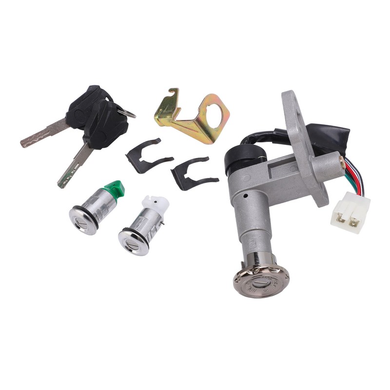 Ignition Switch Key Set 4 Wires Metal Alloy Universal for