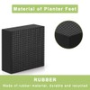 vensovo Invisible Rubber Pot Feet – Square Non-Slip Risers Elevate