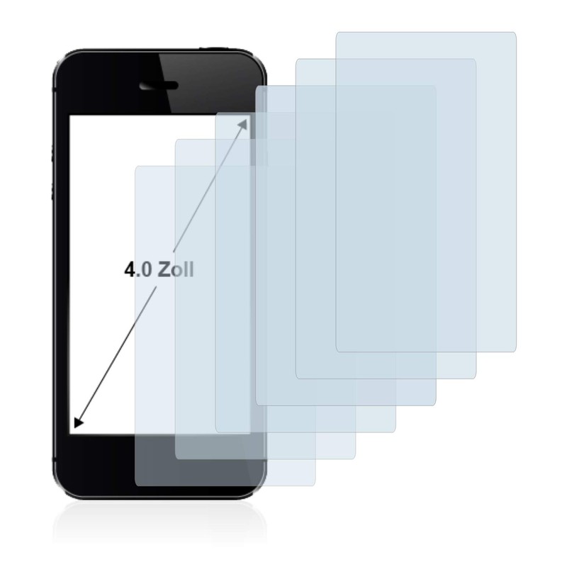 Savvies 6 Pack 4" Screen Protector for Smartphones and Mobile