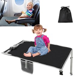 chiquieray Toddler Airplane Bed, Airplane Seat Extender Kids, Toddler Airplane Bed Seat Extender, Portable Baby Airplane Seat Extender TravelBed,Safe Baby Plane Travel Essentials