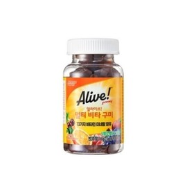 Alive (NEW) 얼라이브 멀티비타구미 2.7g x 60구미 x2개 (NEW) Alive Multivitamin Gummies 2.7g x 60 Gummies x 2 Packs