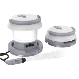 Tragbares Camping-Bidet-Sprühgerät, wiederaufladbar mit Licht & Reise-Camping-Laterne, Hand-Bidet für Behinderungen, Krankenhäuser, alte Menschen, Kinder – für Wandern, Angeln, Camping