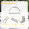 sourcing map 4Pcs D-shape Napkin Rings, Table Napkin Holders Serviette