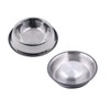 Steel Dog Bowl with Rubber Base for Small Medium and
