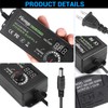 Facmogu 3V-12V 5A 60W Adjustable Power Supply with LED Display,