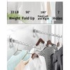 Dr.DJ Wall Mount Coat Hanger Holder Silver Clothes Drying Organizer