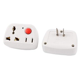 Aexit Home (Distribution electrical) Travel On Off Switch EU UK US to AU Adapter (10ry387qf325) Converter 2PCS