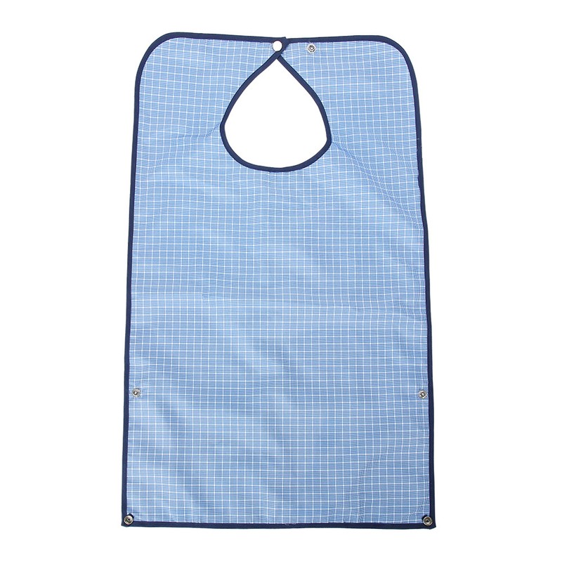 Adult Waterproof Mealtime Bib Double Layer Elder Dinning Clothes Protector