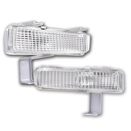 G-PLUS Front Bumper Mounted Side Marker Turn Signal Light Assembly Compatible with Chevy Caprice Base 85-90 Caprice/Classic 80-90/Impala Base 80-85 914550, GM2521116 914549 GM2520115