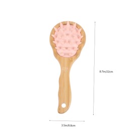 Healeved Hair Comb Exfoliating Scalp Brush for Dandruff Massaging Paddle Brush for Women Wet/dry Hair Anti-scratch