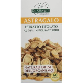 Dr Giorgini Integratore Alimentare, Monocomponenti Erbe Astragalo Estratto Titolato al 70% in Polisaccaridi Pastiglie - 30 g