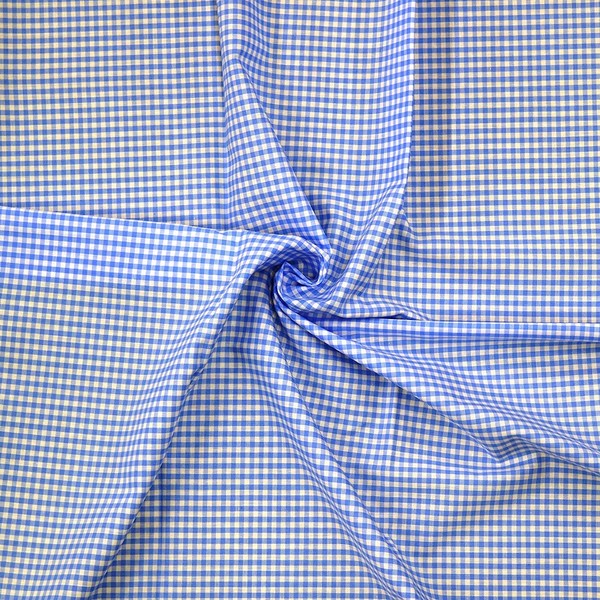 KIYOHARA 53000 Fabric, Cloth, Gingham, Check, Medium, Cotton, 43.3 inches